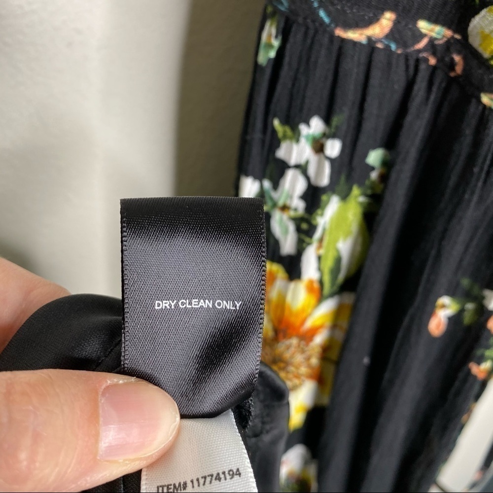 Torrid BLACK FLORAL MIXED PRINT MIDI DRESS - Picture 10 of 12